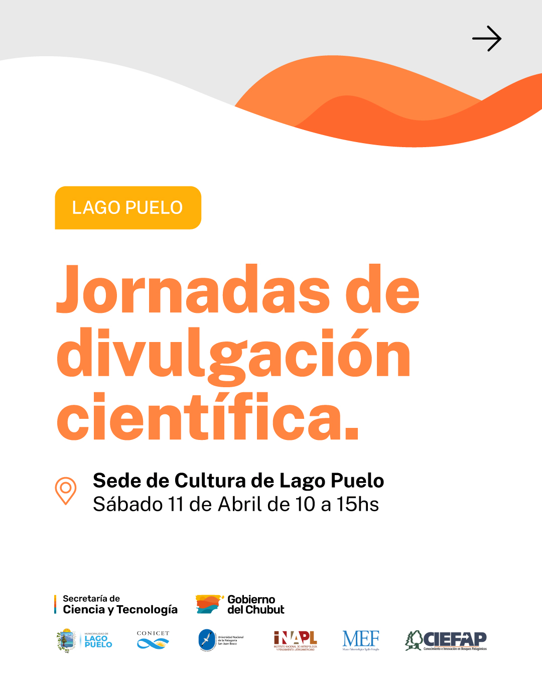 Lago Puelo será sede de una nueva Jornada de Divulgación  Científica abierta a la comunidad