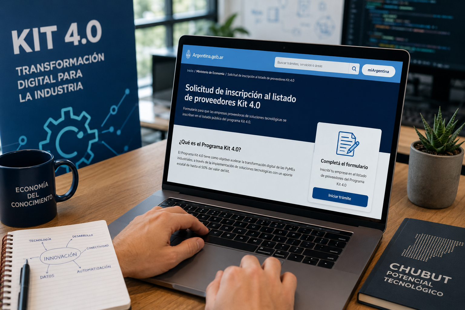 Chubut impulsa la participación de empresas tecnológicas locales en el Programa Nacional "kit 4.0"